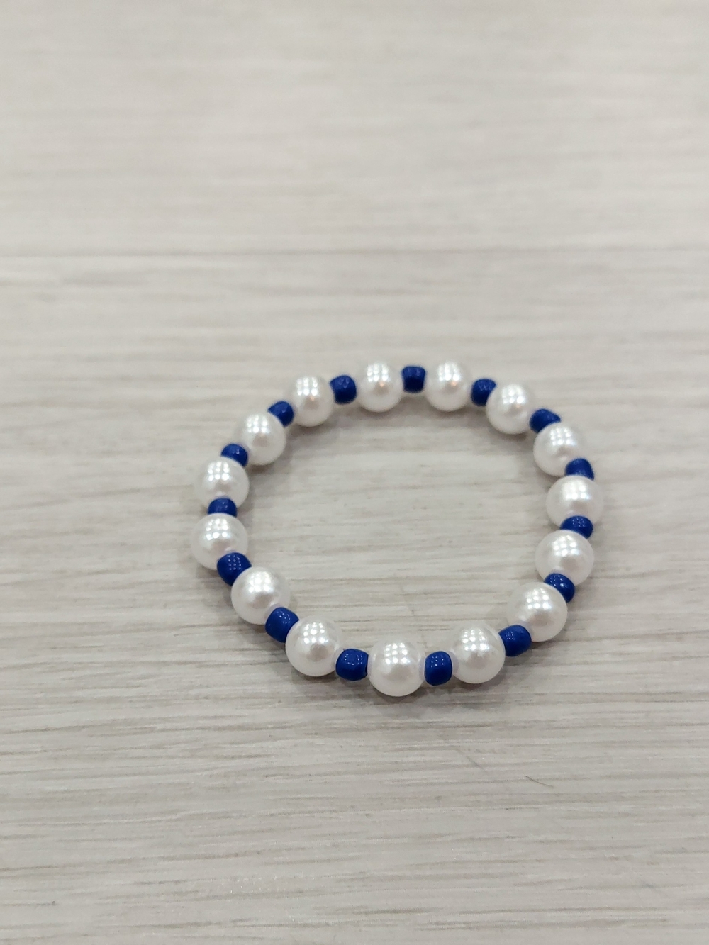 Cute DarkBlue And White Bracelet